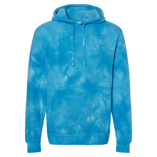 Unisex Midweight Tie-Dyed Hooded Sweatshirt Thumbnail