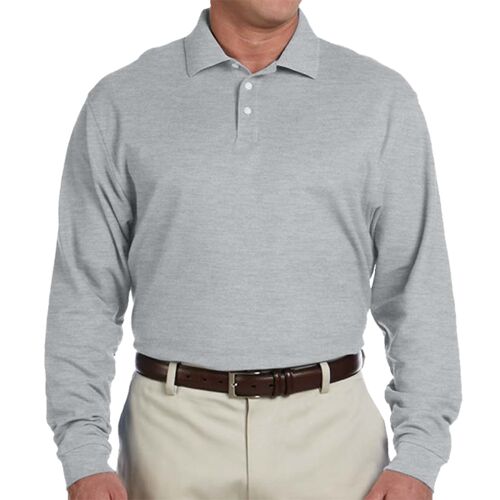 Men's Pima Piqué Long-Sleeve Polo Thumbnail
