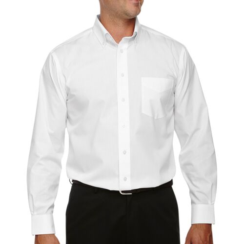 Men's Crown Collection® Solid Broadcloth Woven Shirt Thumbnail