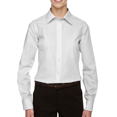 Ladies' Ladies' Crown Collection® Gingham Check Woven Shirt Thumbnail