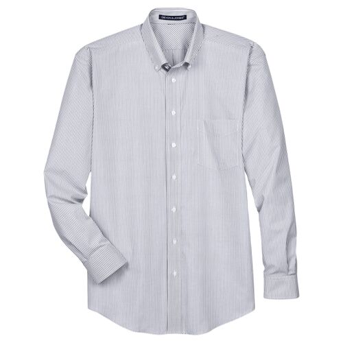 Men's Crown Collection® Banker Stripe Woven Dress Shirt Thumbnail